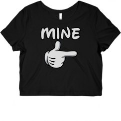 Ladies Slim Fit Crop Top Tee