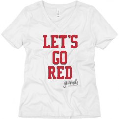 Ladies Relaxed Fit V-Neck Tee