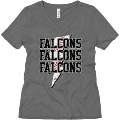 Ladies Relaxed Fit V-Neck Tee