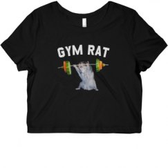 Ladies Slim Fit Crop Top Tee