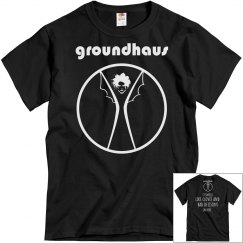 GROUNDHAUS mens t-shirt , w/ back