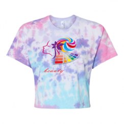 Women's Tie Dye Crop Top Tee