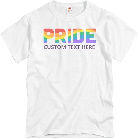 Women's 'Radiate Positivity' Rainbow Graphic T-Shirt - Soft Cotton Blend Tee - Orange, Size L