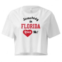 Ladies Festival Cali Crop Top Tee