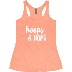 Hoops & Hops Girl Tank Orange