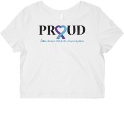 Ladies Slim Fit Crop Top Tee