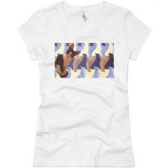 Ladies Slim Fit Basic Promo Jersey Tee