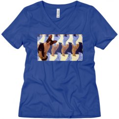 Ladies Relaxed Fit V-Neck Tee
