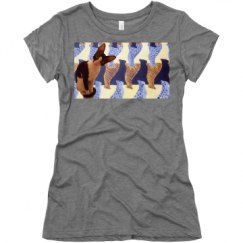 Ladies Slim Fit Super Soft Triblend Tee