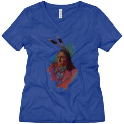 Ladies Relaxed Fit V-Neck Tee
