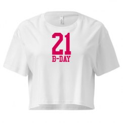 Ladies Festival Cali Crop Top Tee