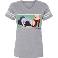 Ladies Relaxed Fit Vintage Sports Tee