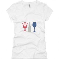 Ladies Slim Fit Basic Promo Jersey Tee