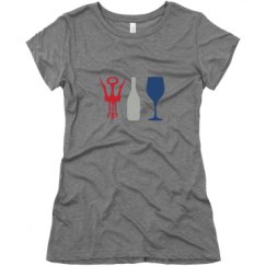 Ladies Slim Fit Super Soft Triblend Tee