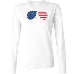 Ladies Relaxed Fit Basic Long Sleeve Tee