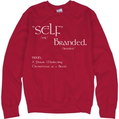 Defintion Self Branded Red