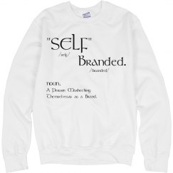 Self~Branded Sweat Shirt White