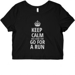 Ladies Slim Fit Crop Top Tee