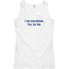 I run marathons for fun