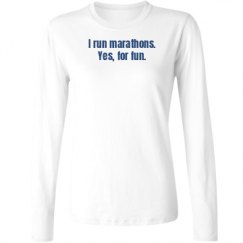 Ladies Relaxed Fit Basic Long Sleeve Tee