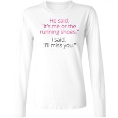 Ladies Relaxed Fit Basic Long Sleeve Tee