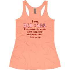 Ladies Slim Fit Super Soft Racerback Triblend Tank