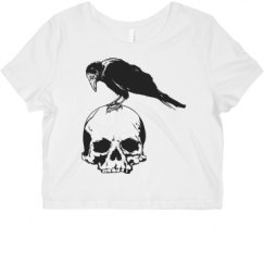 Ladies Slim Fit Crop Top Tee