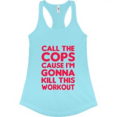 Ladies Slim Fit Racerback Tank Top