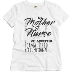 Mother nurse perma tired