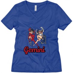 Ladies Relaxed Fit V-Neck Tee