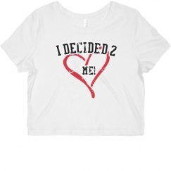 Ladies Slim Fit Crop Top Tee