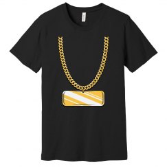 mens gold chain tee