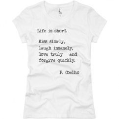 Ladies Slim Fit Basic Promo Jersey Tee