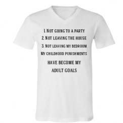 Unisex V-Neck Jersey Tee