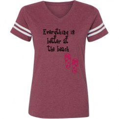 Ladies Relaxed Fit Vintage Sports Tee