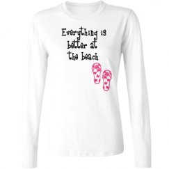Ladies Relaxed Fit Basic Long Sleeve Tee