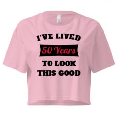 Ladies Festival Cali Crop Top Tee