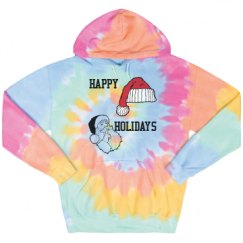 Unisex Tie-Dye Fleece Hoodie
