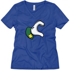 Ladies Relaxed Fit V-Neck Tee
