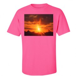 Unisex Ultra Cotton Safety Neon Crewneck Tee