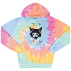 Unisex Tie-Dye Fleece Hoodie