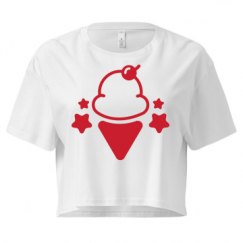 Ladies Festival Cali Crop Top Tee