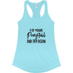 Ladies Slim Fit Racerback Tank Top