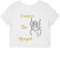 Ladies Slim Fit Crop Top Tee