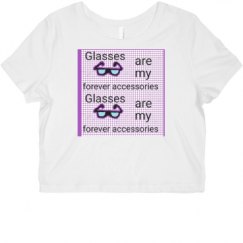 Ladies Slim Fit Crop Top Tee