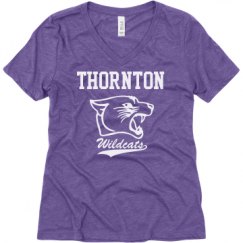 Ladies Relaxed Fit Super Soft Triblend V-Neck Tee