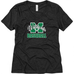 Ladies Relaxed Fit Super Soft Triblend V-Neck Tee