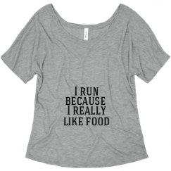 Ladies Flowy Slouchy Tee