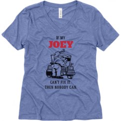 Ladies Relaxed Fit Super Soft Triblend V-Neck Tee