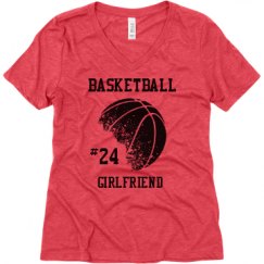 Ladies Relaxed Fit Super Soft Triblend V-Neck Tee